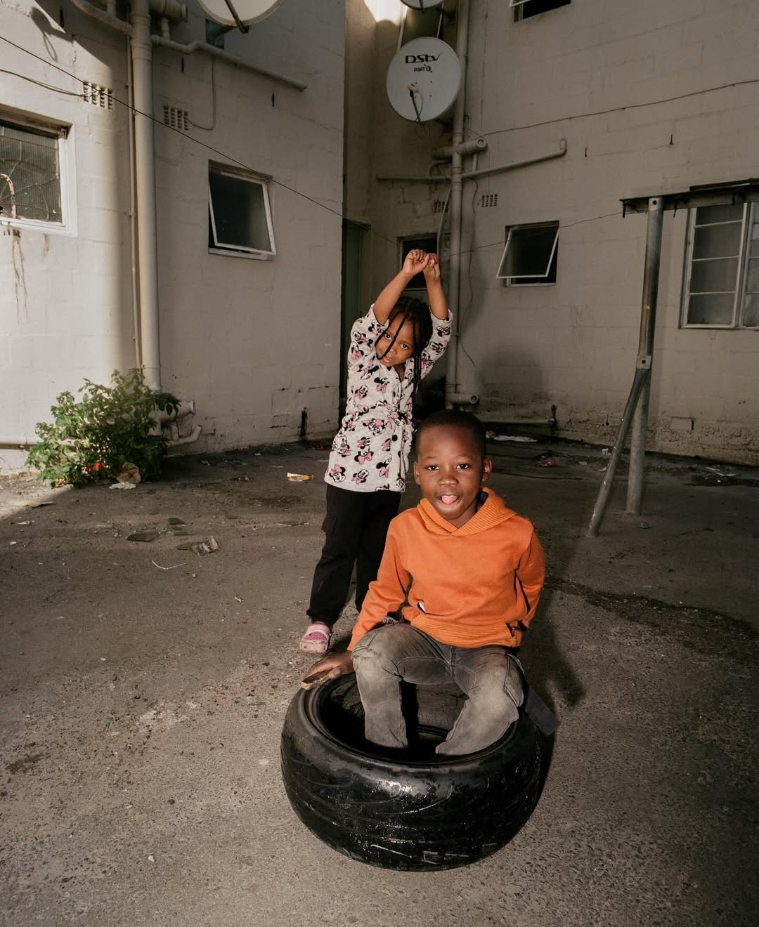 Urban portrait of boys